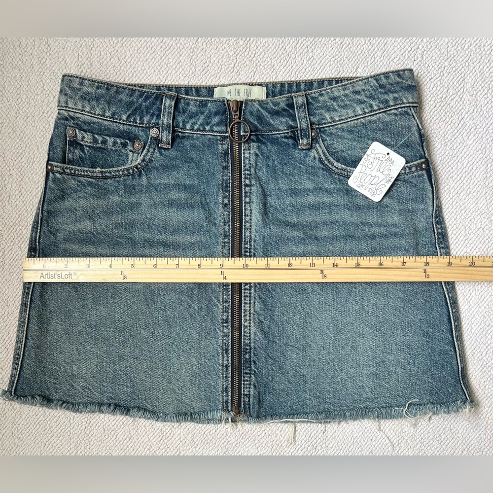 Free People Blue Denim Mini Skirt 🦋| Size: 28 - Picture 13 of 15